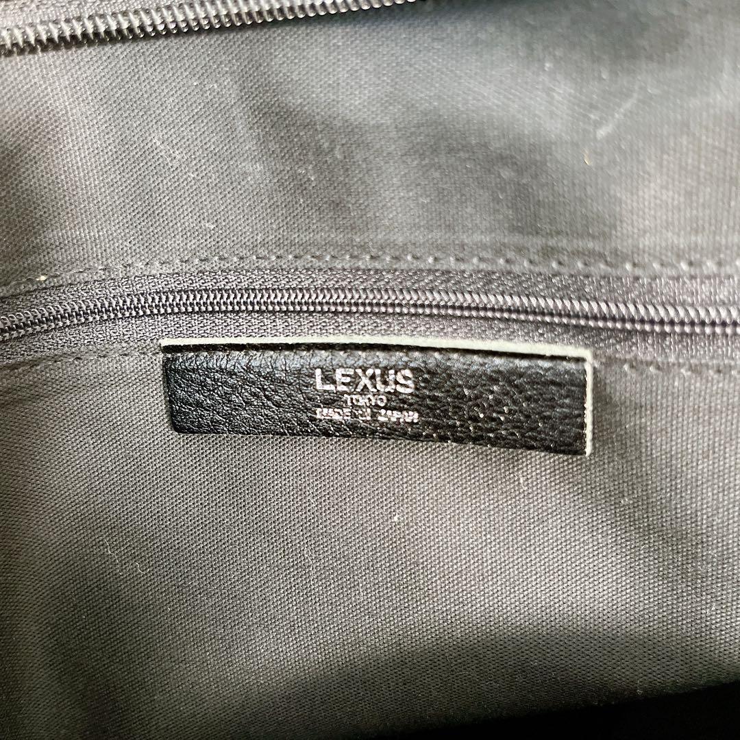 美品✨LEXUS レクサス ボストンバッグ ブラック 型押し 本革 旅行