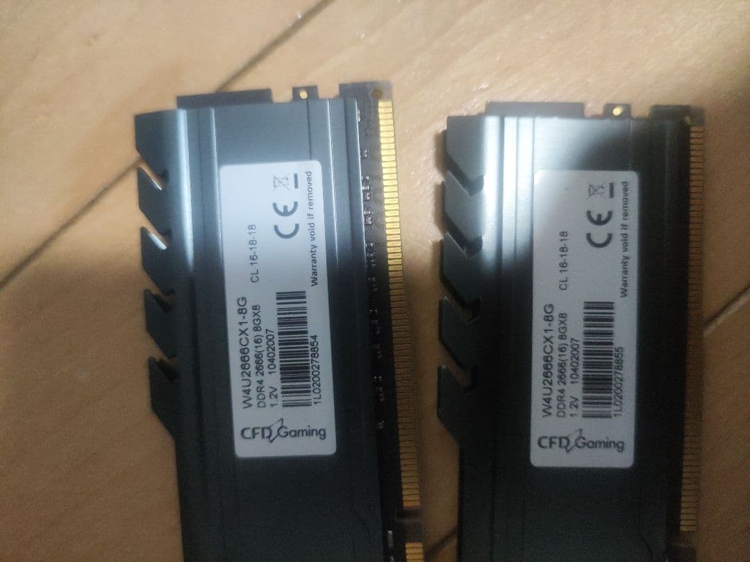 CFD Gaming DDR4 16gb 8×2gb　メモリ DIMM　2666