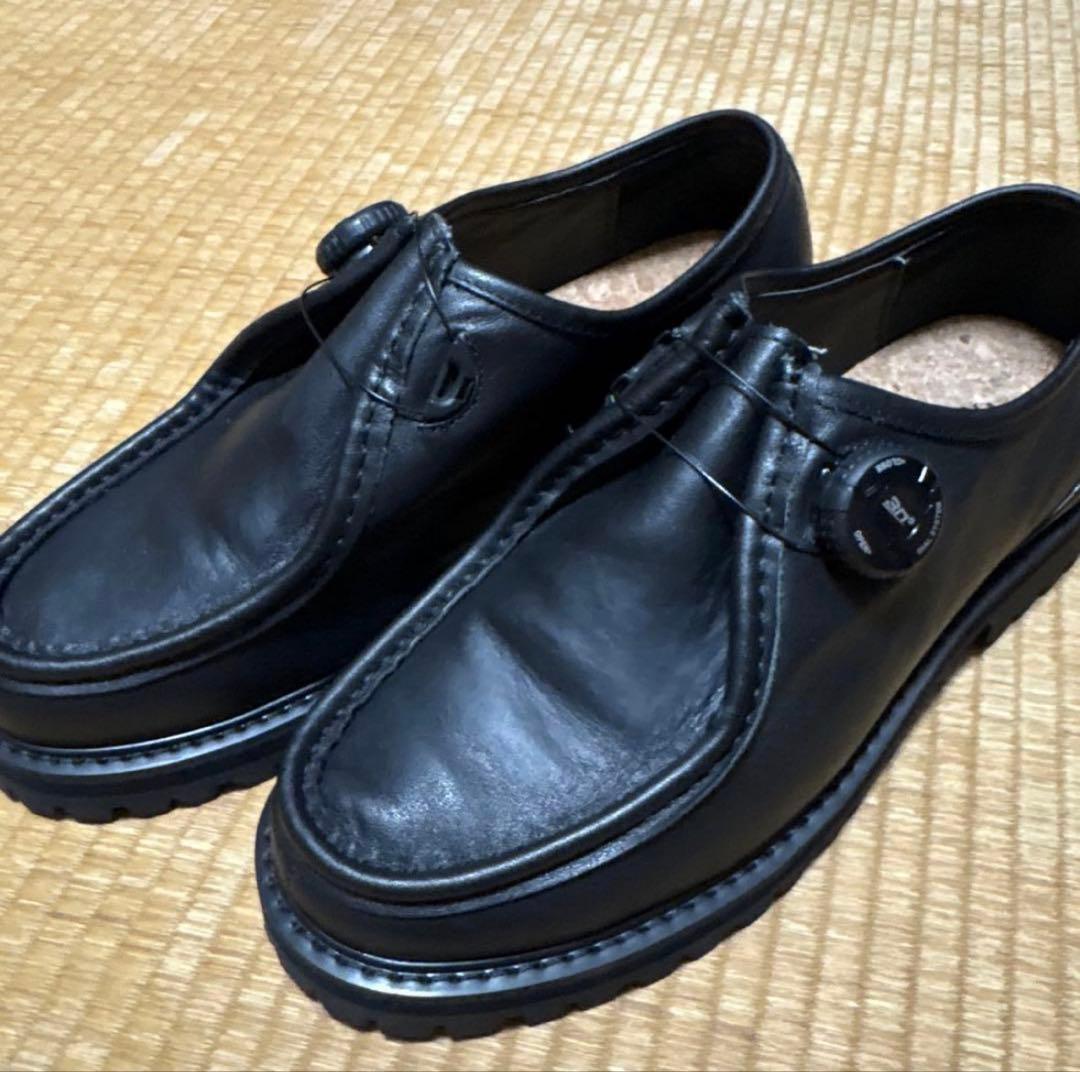 PG Steven Alan KNOCK BLACK LEATHER シューズ