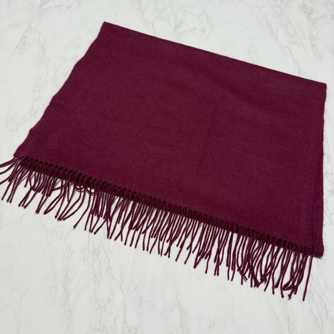 極美品✨ Theoryカシミヤブランケット カシミヤ100% ボルドー