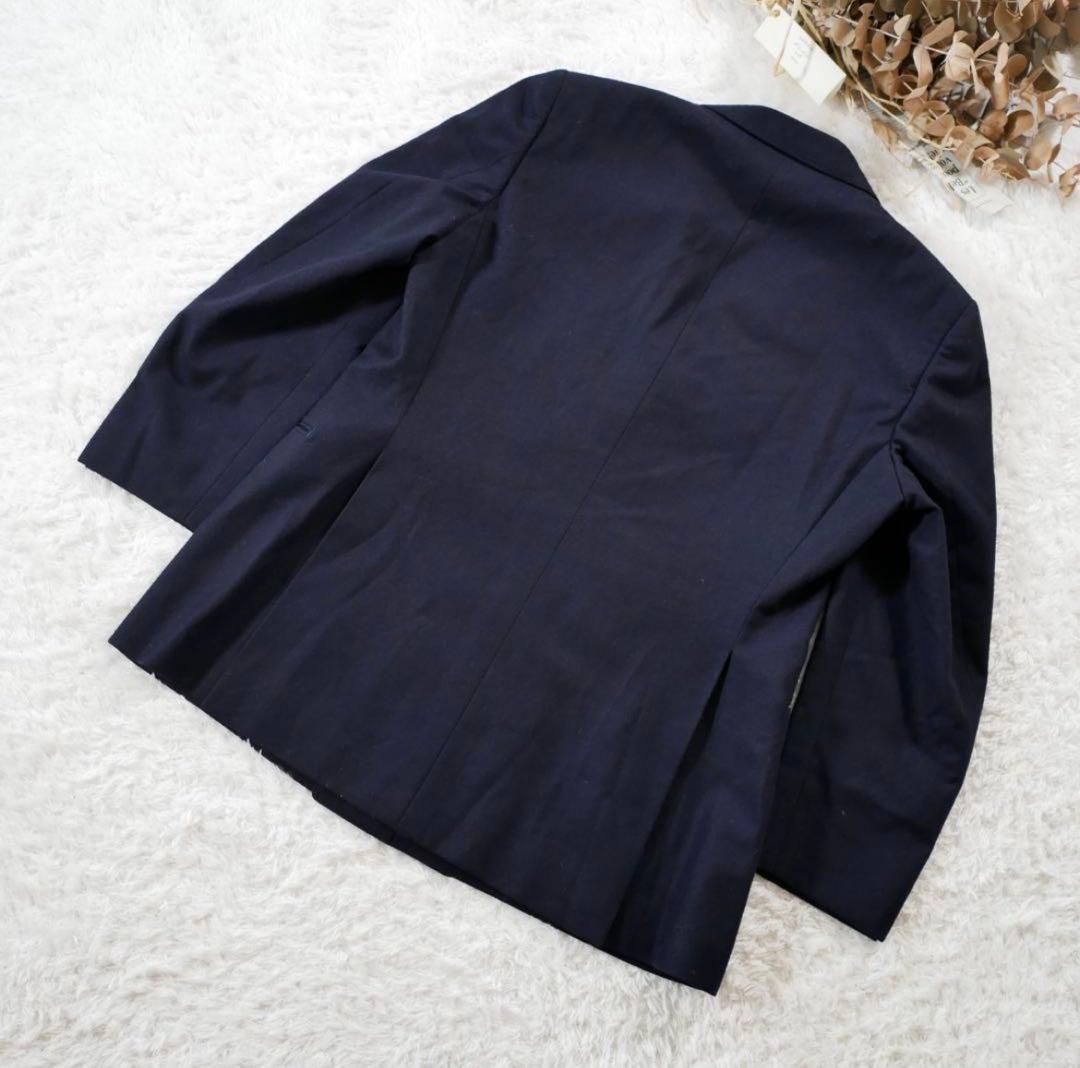 美品　BURBERRY　ダブルテーラードジャケット　金ボタン　紺ブレ　M ダブル