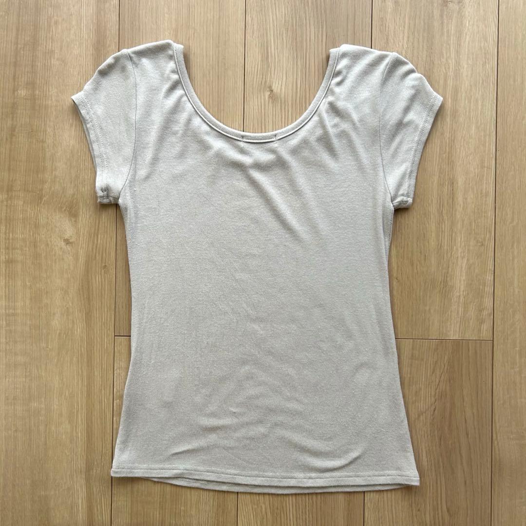 HILLDAトップス Lust Slim Tee Beige