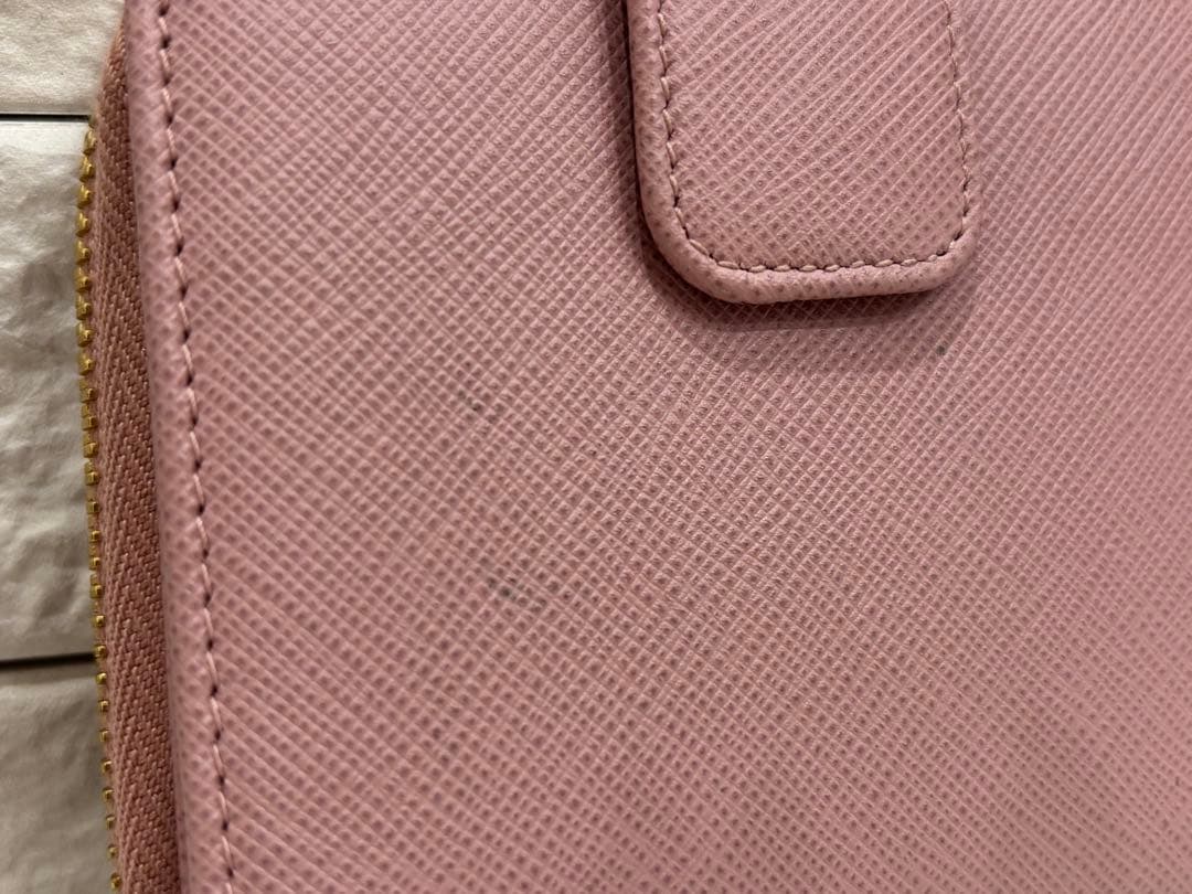 PRADA プラダ 二つ折り財布 ピンク