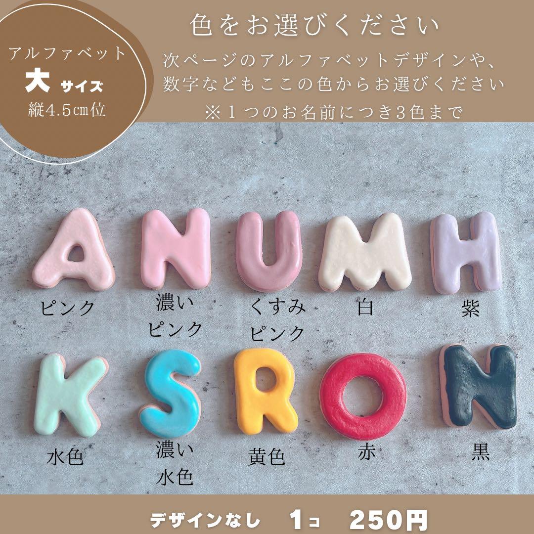 ririページ　クレイケーキ　名前フェイクアイシングクッキーオーダー