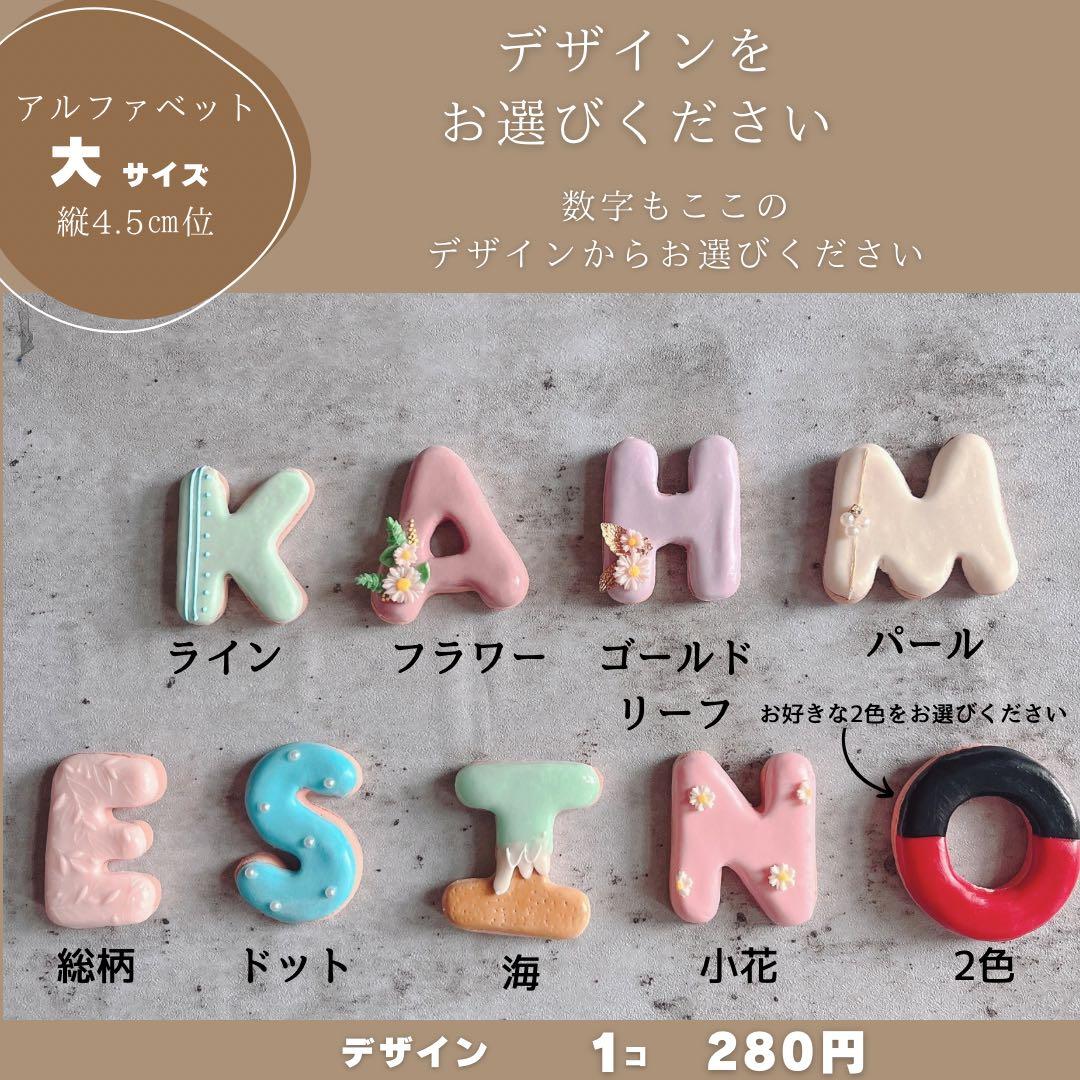 ririページ　クレイケーキ　名前フェイクアイシングクッキーオーダー