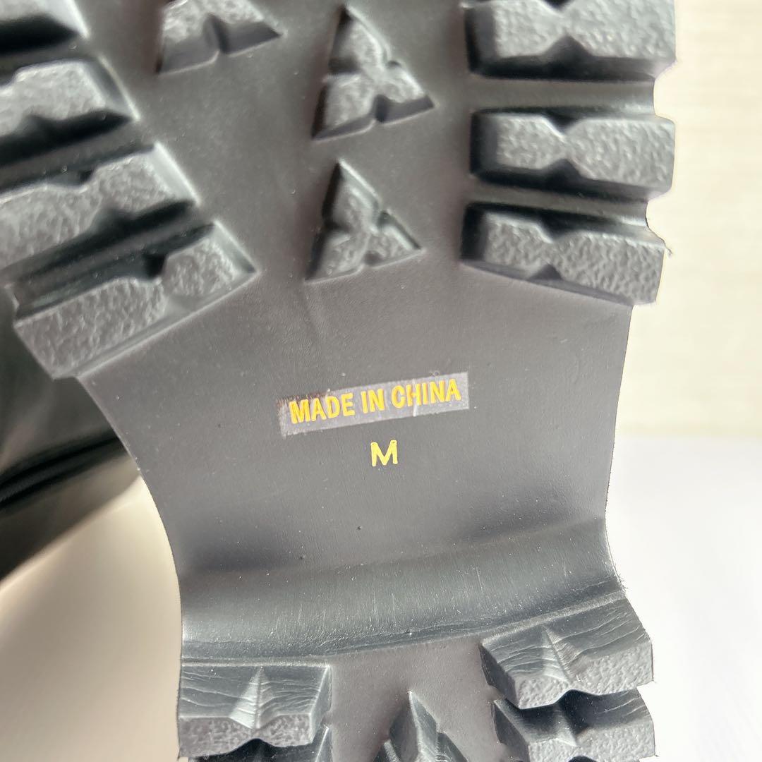 【試履のみ】マッキントッシュフィロソフィー ショートブーツ 黒 レースアップ M