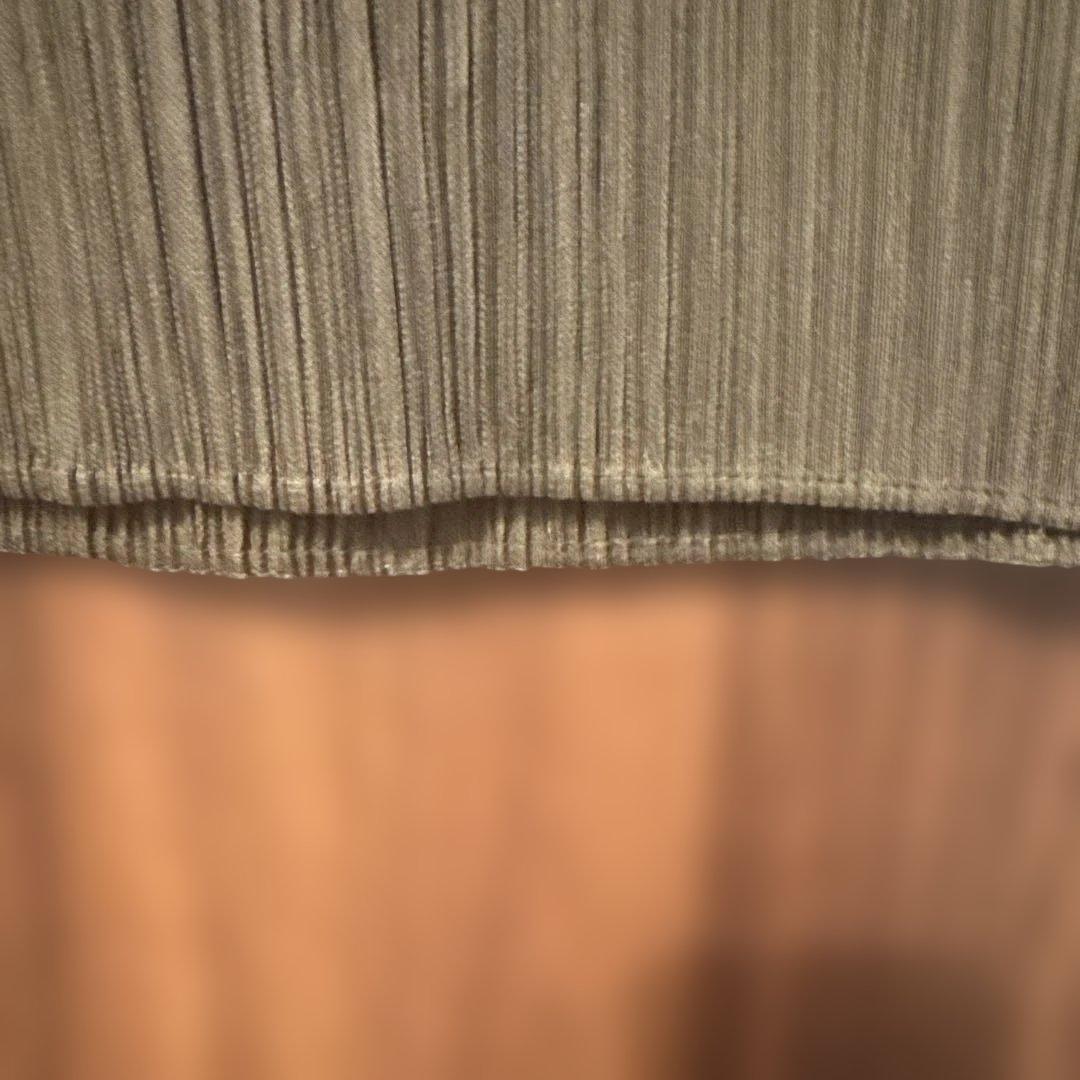 PLEATS PLEASE タイトスカート　カーキ　ポケット付