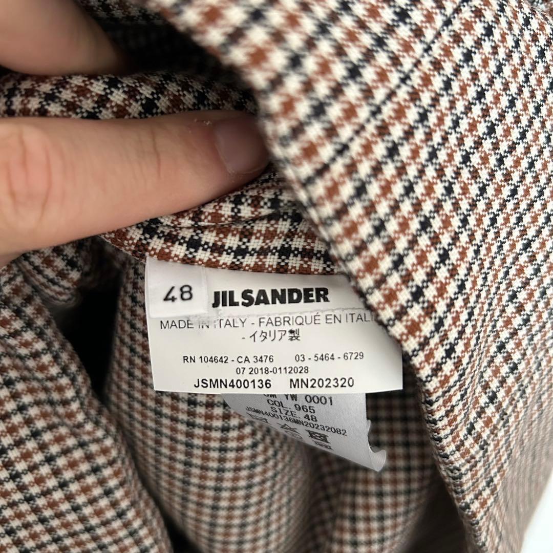 JIL SANDER チェック　ジャケット　シャツジャケット