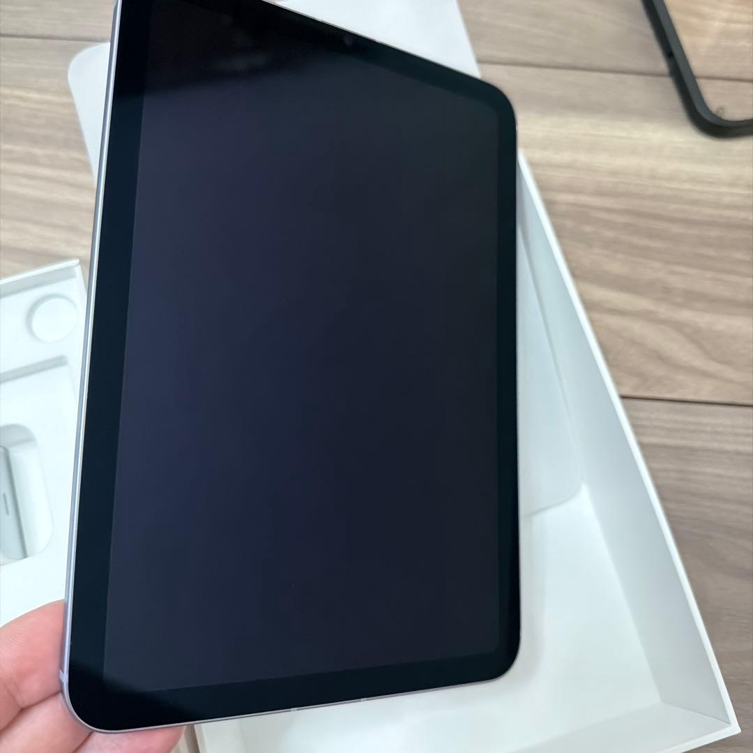 iPad mini6 パープル 256Gセルラーモデル本体 充電器・ケース付き