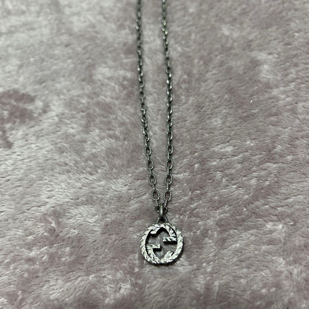 グッチ　GUCCI インターロッキング　ペンダント シルバー　ネックレス