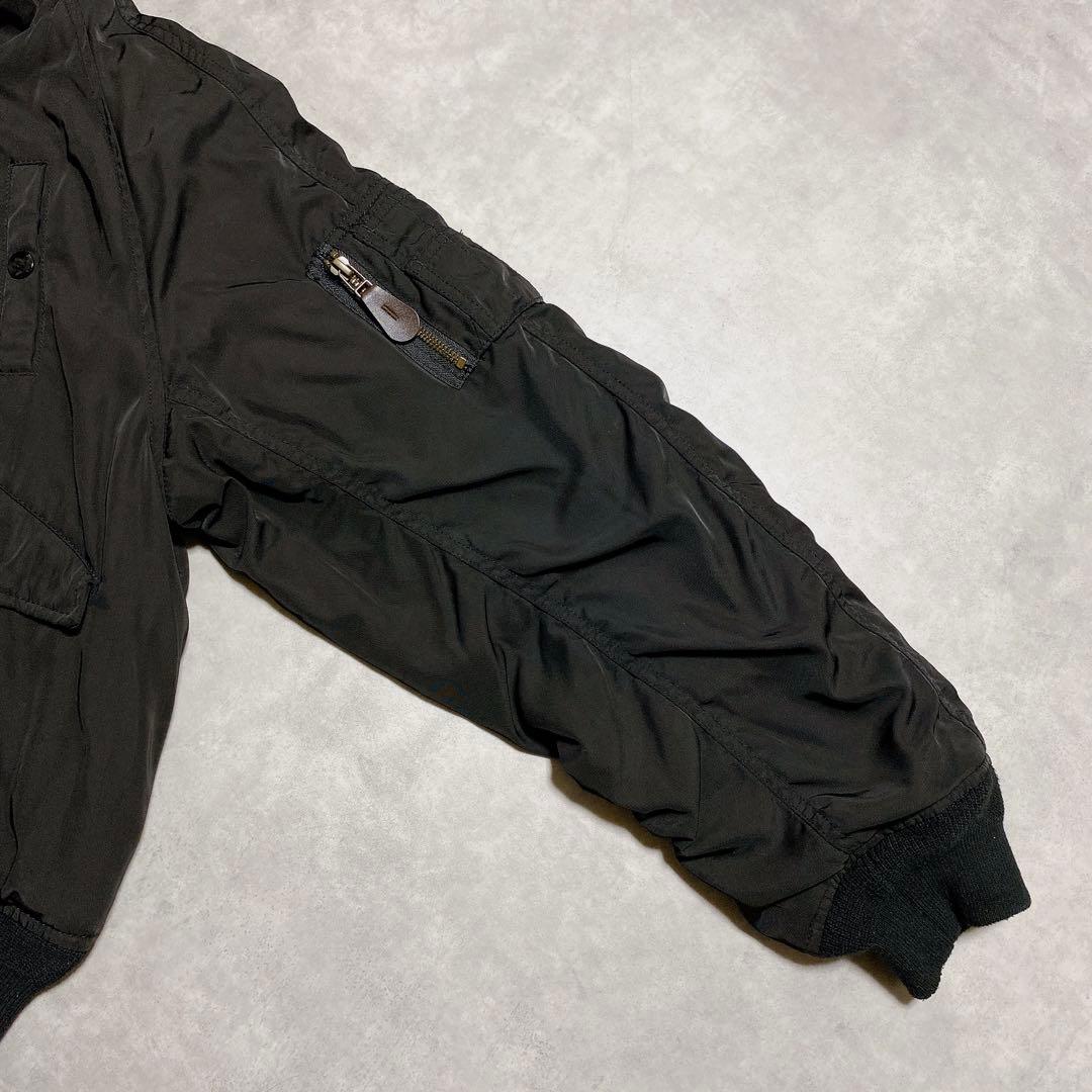 archive MOUSSY N2B フライトミリタリージャケット ブラック M
