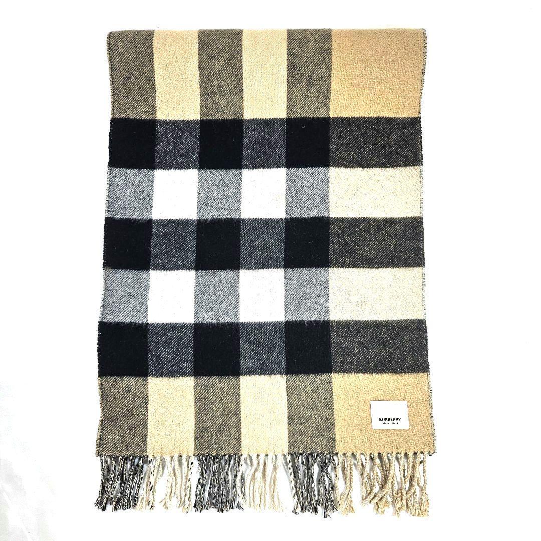 BURBERRY バーバリー マフラー カシミヤ ノバチェック　リバーシブル