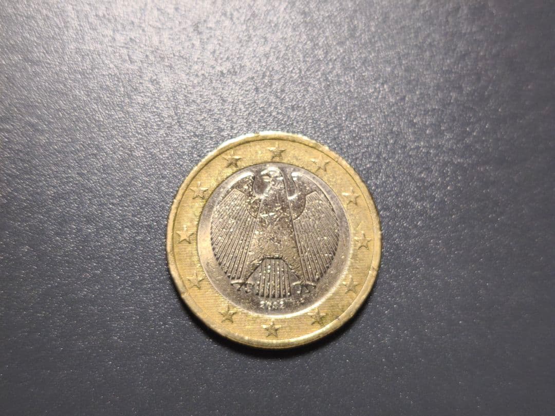 2002年発行のドイツ　１EURO