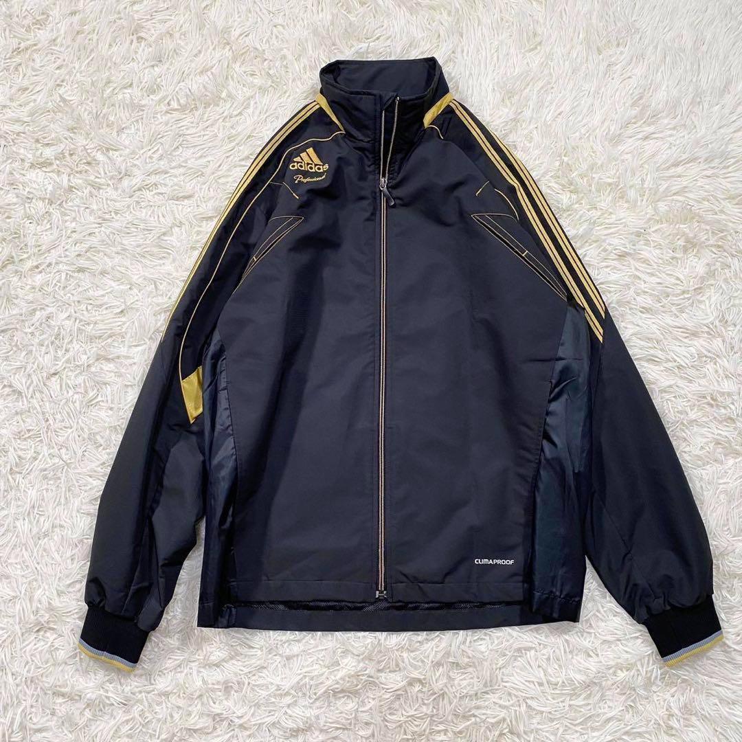 71【美品】アディダス プレミアム ジャージ セットアップ 黒 金 M