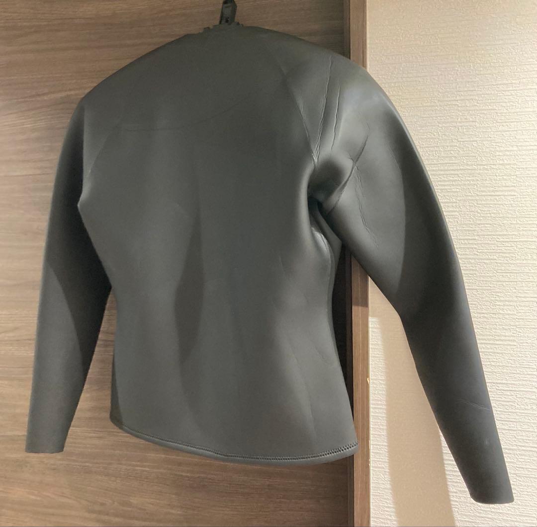 RVCA ブラック タッパー フロントジッパー　XL 2mm