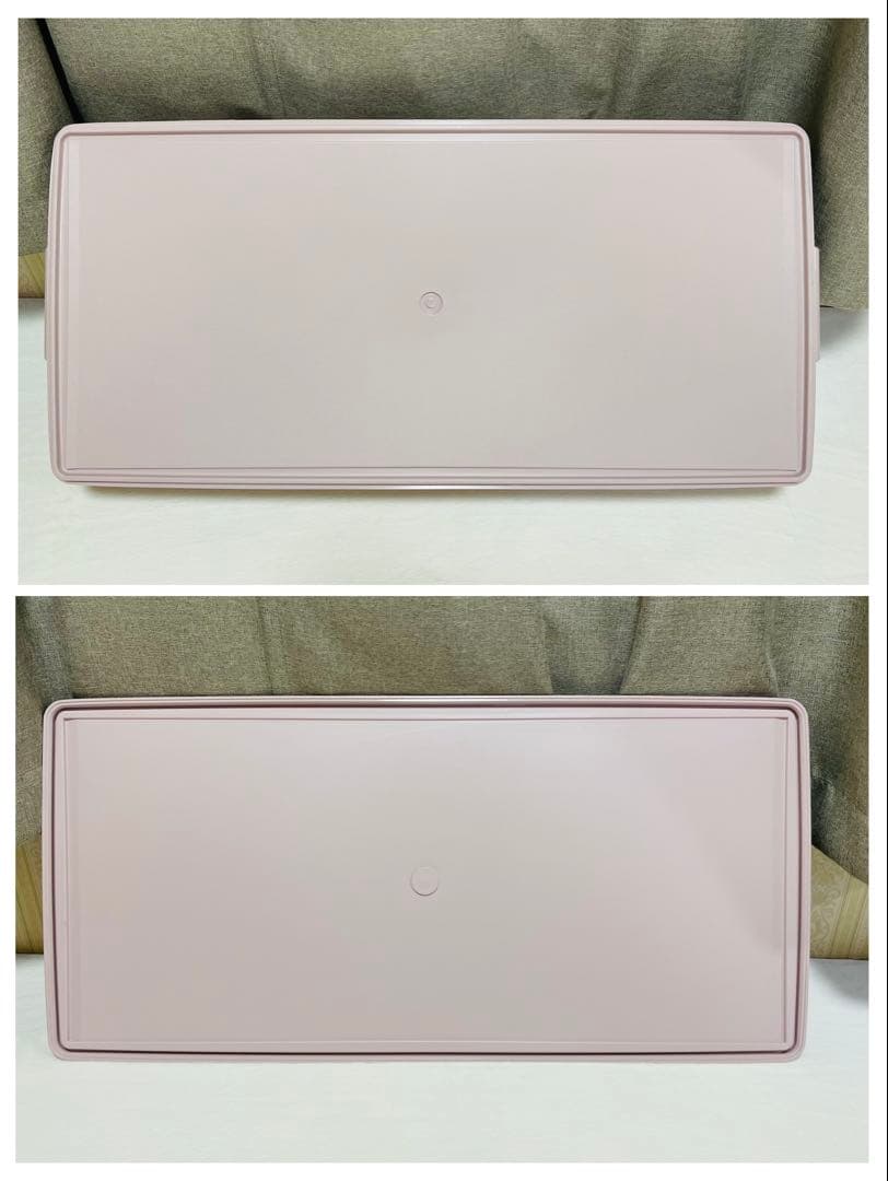 美品/4個セット/タッパーウェア/ロング/スーパーケース/ピンク/廃番品