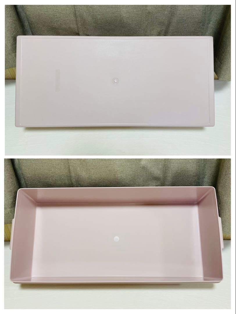 美品/4個セット/タッパーウェア/ロング/スーパーケース/ピンク/廃番品