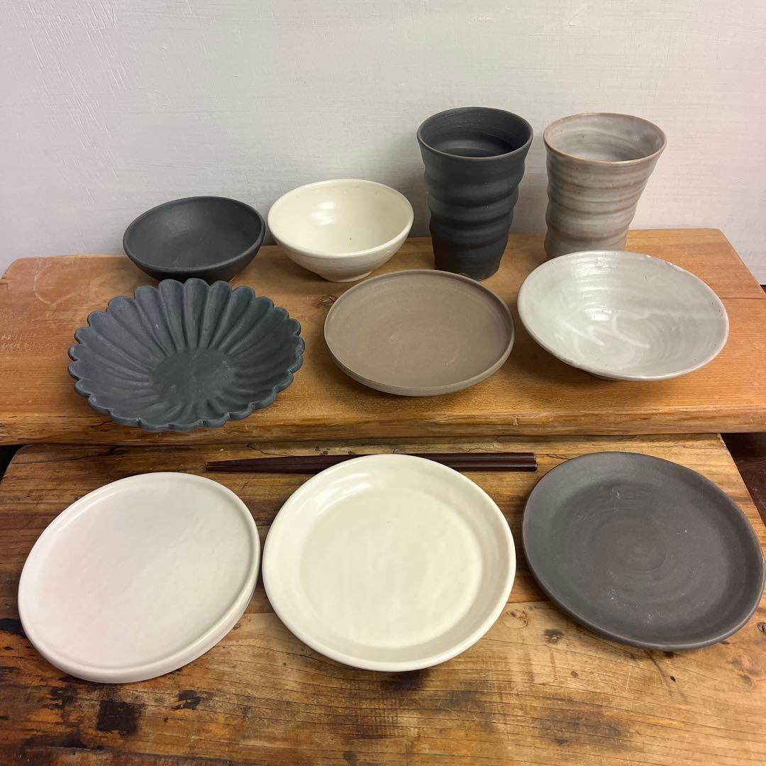 ちゃーさん新品　陶器　陶器　陶芸作家 小ぶりな器10個　165