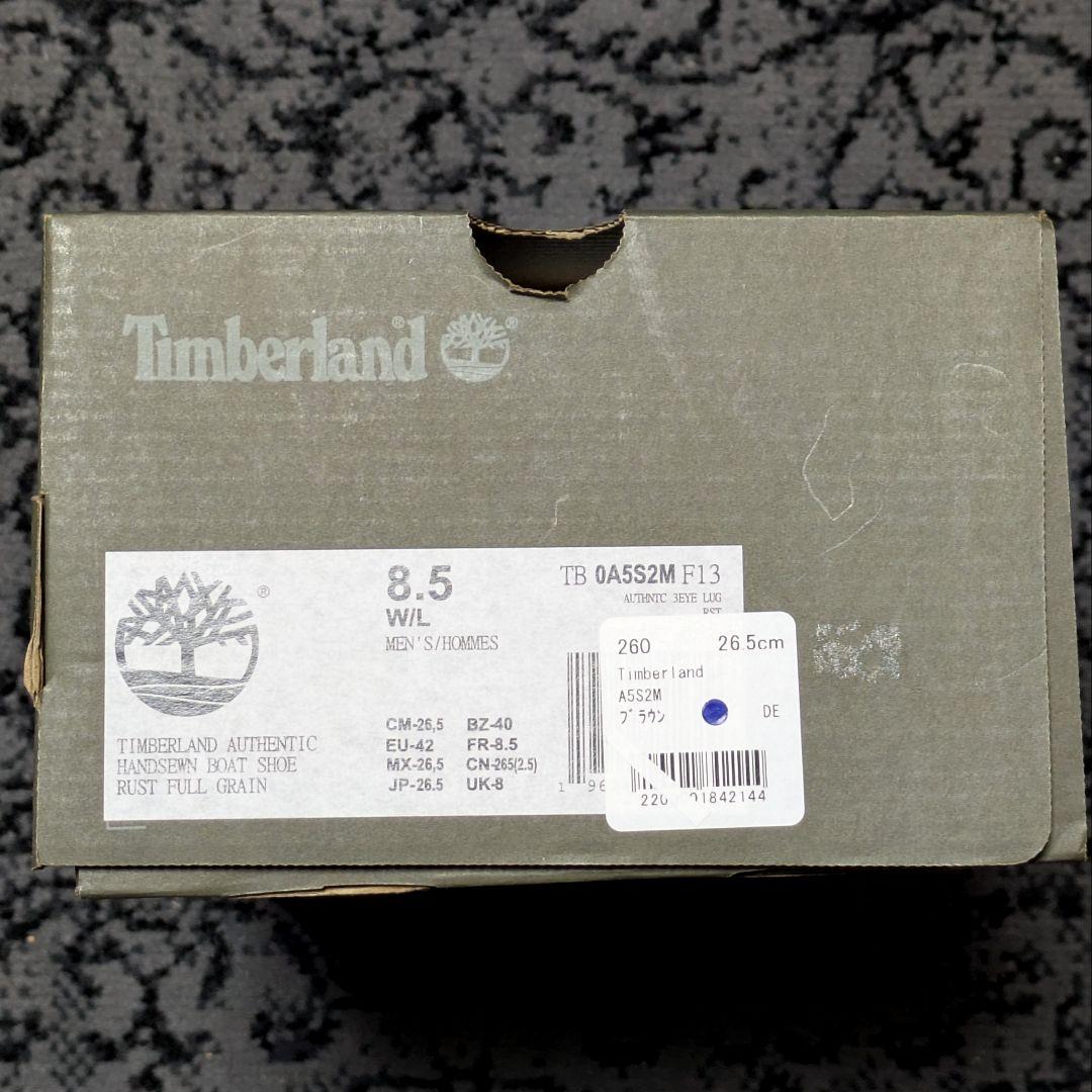 Timberland ボートシューズ、メンズ 26.5、ブラウンスエード