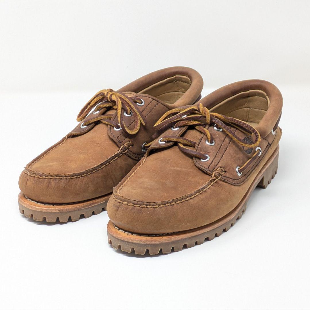 Timberland ボートシューズ、メンズ 26.5、ブラウンスエード