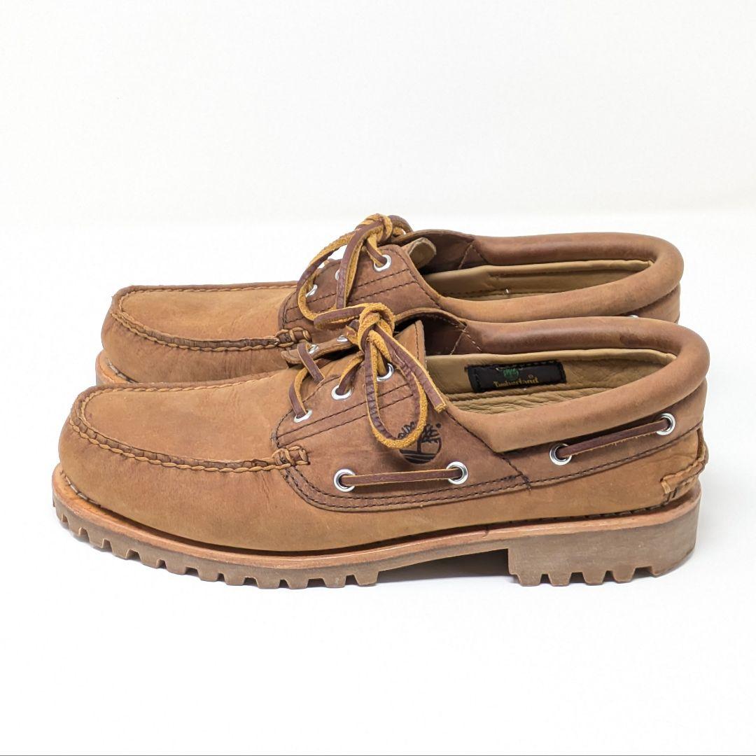 Timberland ボートシューズ、メンズ 26.5、ブラウンスエード