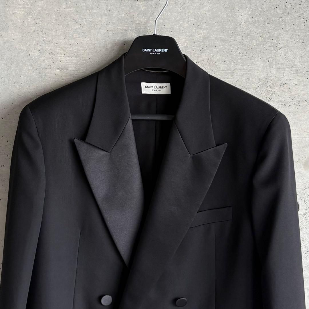 極美品 SAINT LAURENT PARIS スモーキングジャケット 50