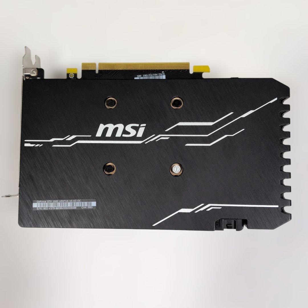 グラフィックボード・グラボ・ビデオカード MSI GeForce GTX 1660 VENTUS XS 6G OC