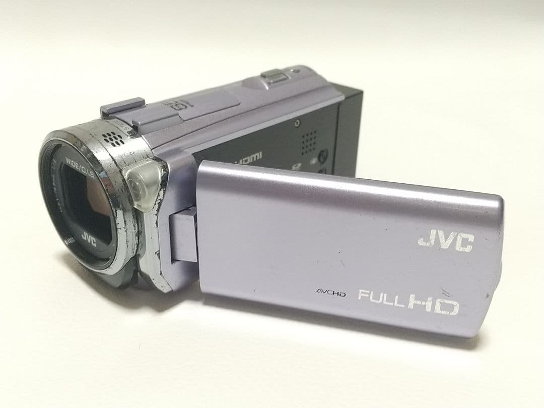 JVC GZ-E765-V フルHD ビデオカメラ 16GB SDカード付き
