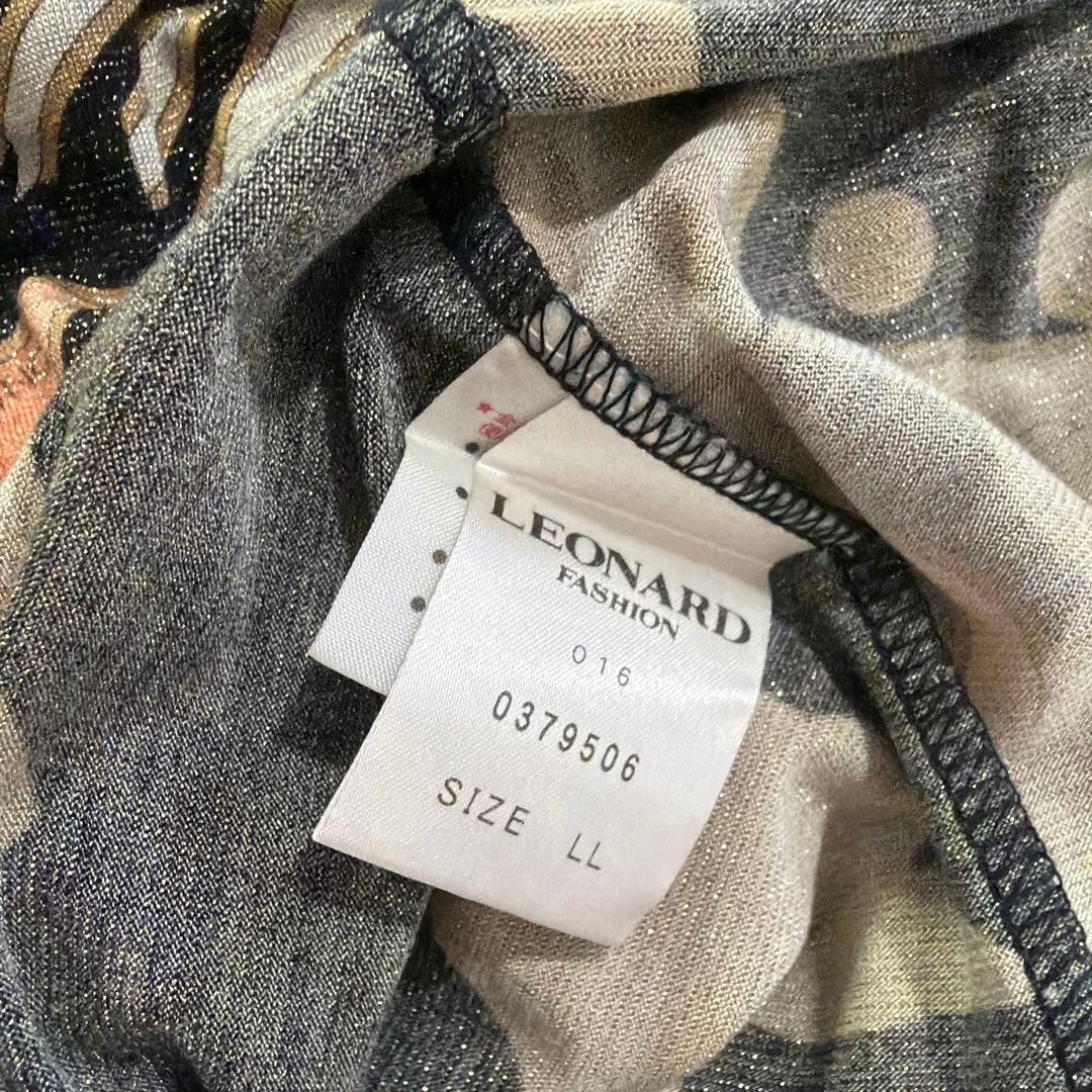 LEONARD 花柄 半袖Tシャツ LLサイズ