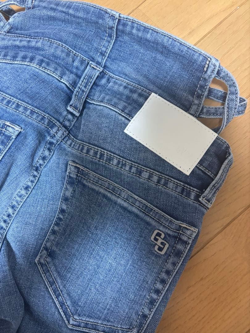 GYDA 新品未使用 H/Wサイドクロスデザイン スキニーパンツ