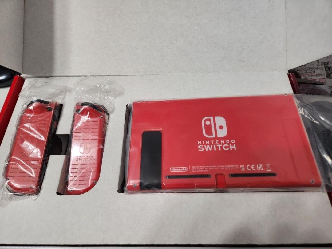 付属品完備 Nintendo Switch マリオレッド×ブルー セット