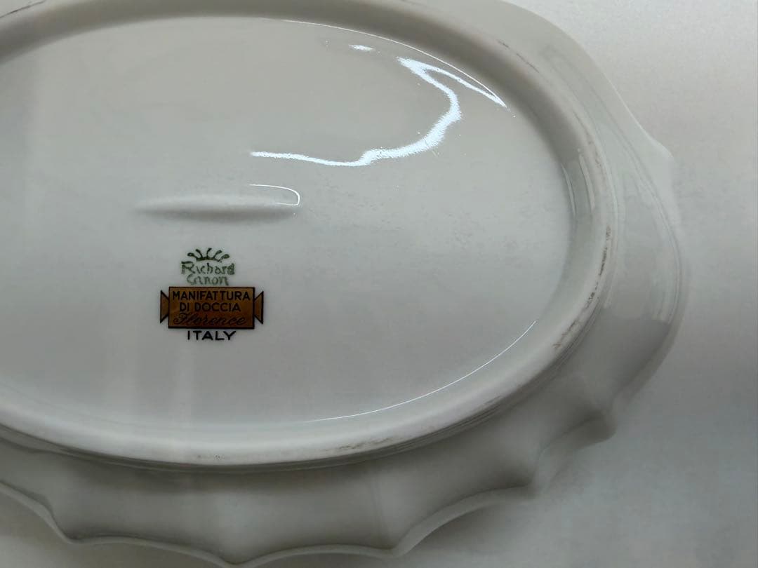 リチャードジノリ プレート 花柄 陶器 イタリア製 未使用