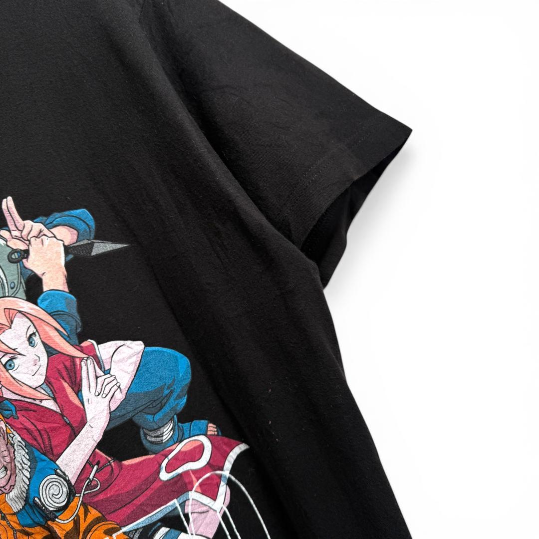 NARUTO ナルト アニメ Tシャツ サスケ プリント L K03 ANIME