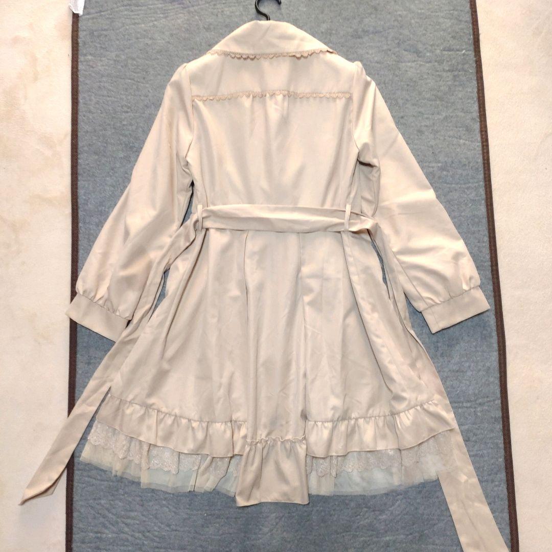 【axesfemme】レーシートレンチコート チュール　y2k ベルト付き M