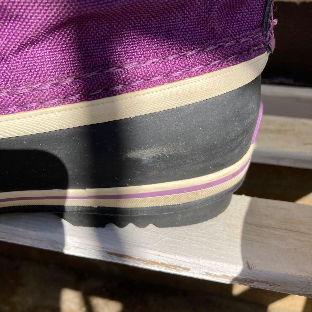 たここんぶ SOREL 紫色スノーブーツwater proof 25cm