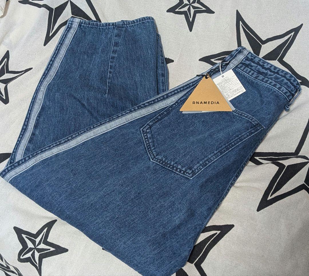 【ZOZO完売】RNA デニムトラックパンツ Mサイズ