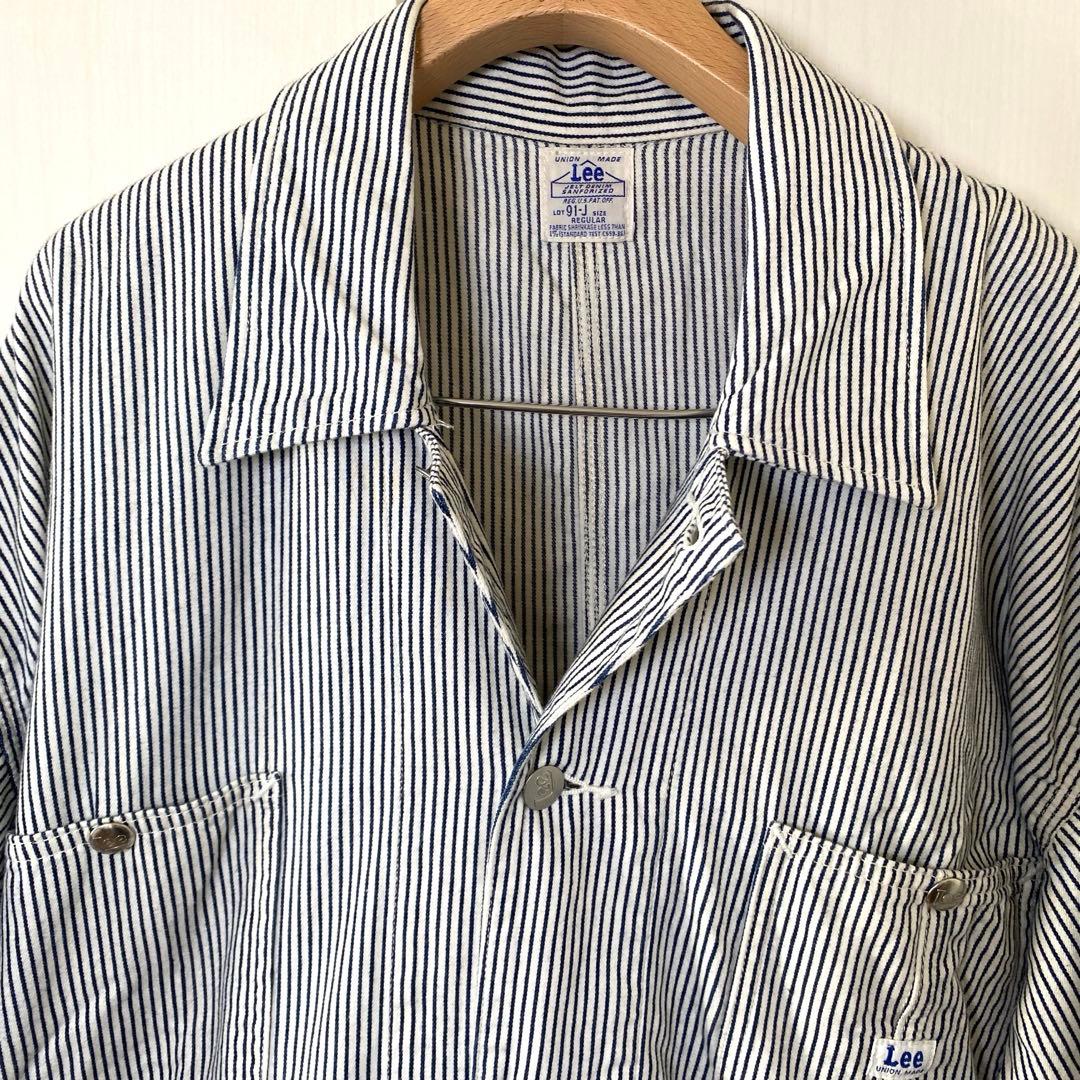 Lee × monkey time 91-J ヒッコリー カバーオール L