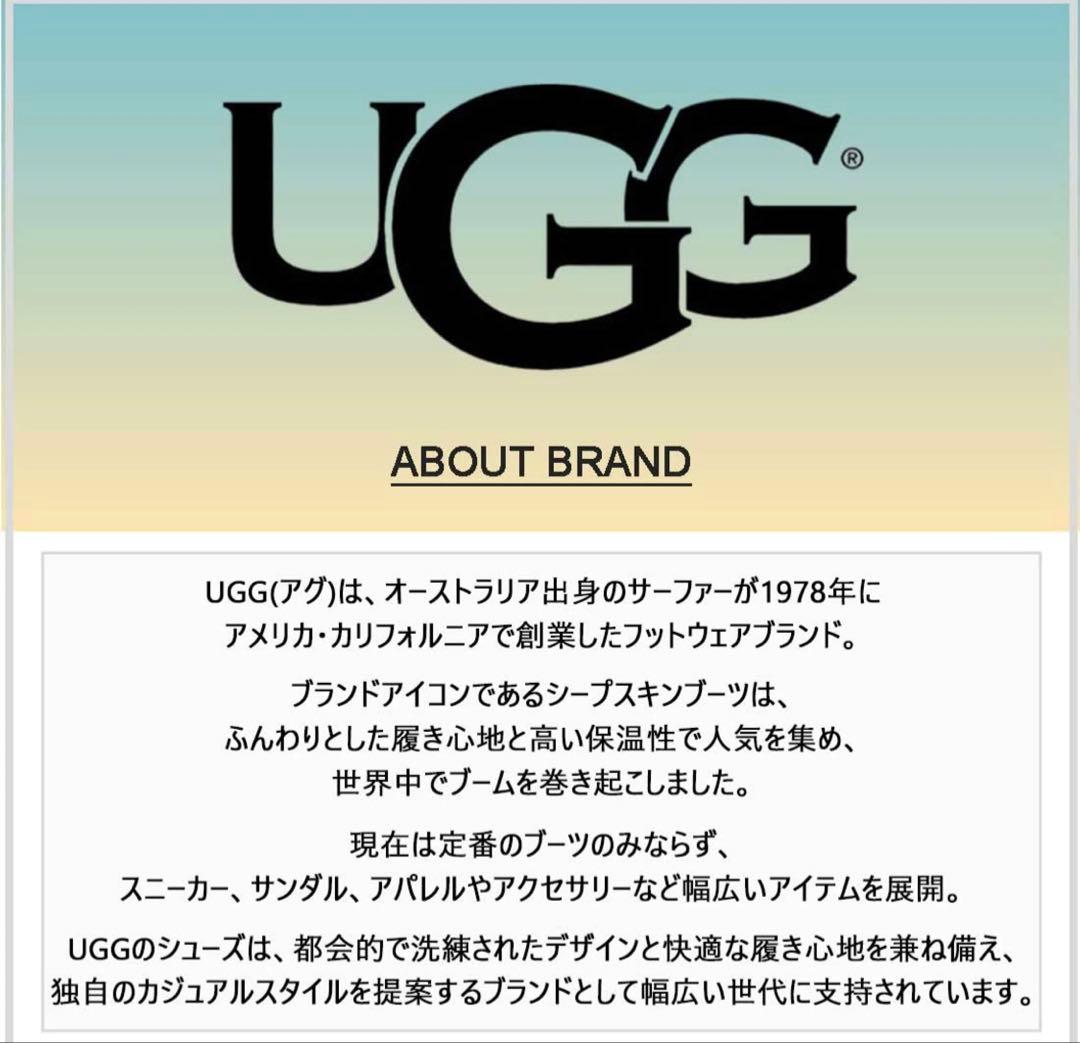 UGG アグ 厚底 スリッポン ムートン スリッパ6 23 チャコール美品