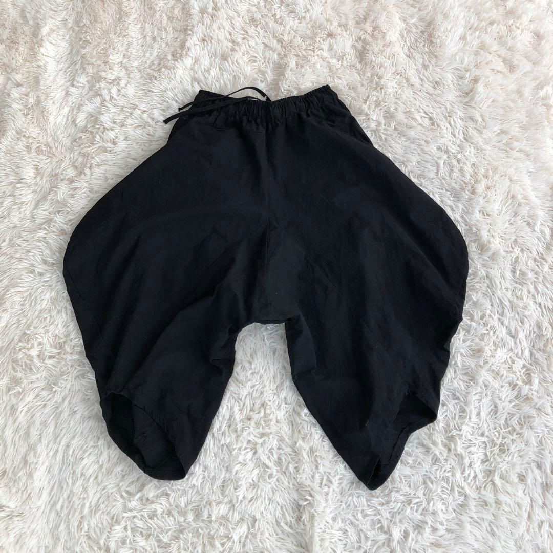 ブランド不明　サルエルパンツ　ブラック黒　バルーンパンツ　サーカスパンツ