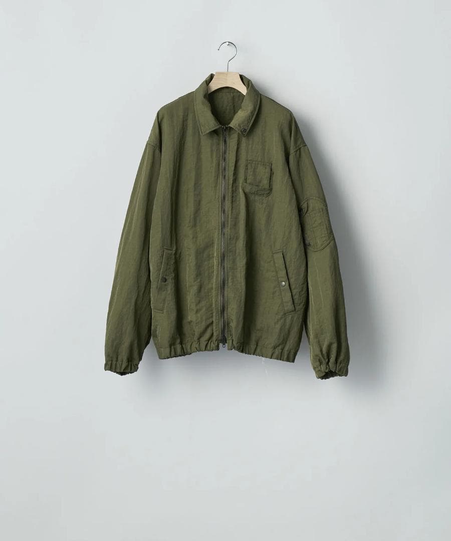 ジャケット・アウター stein bio washed nylon flight jacket