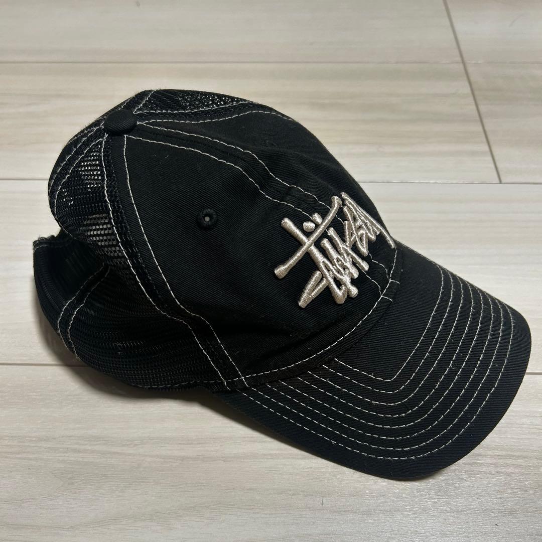 Stussy ブラック トラッカーキャップ 9TWENTY ニューエラ