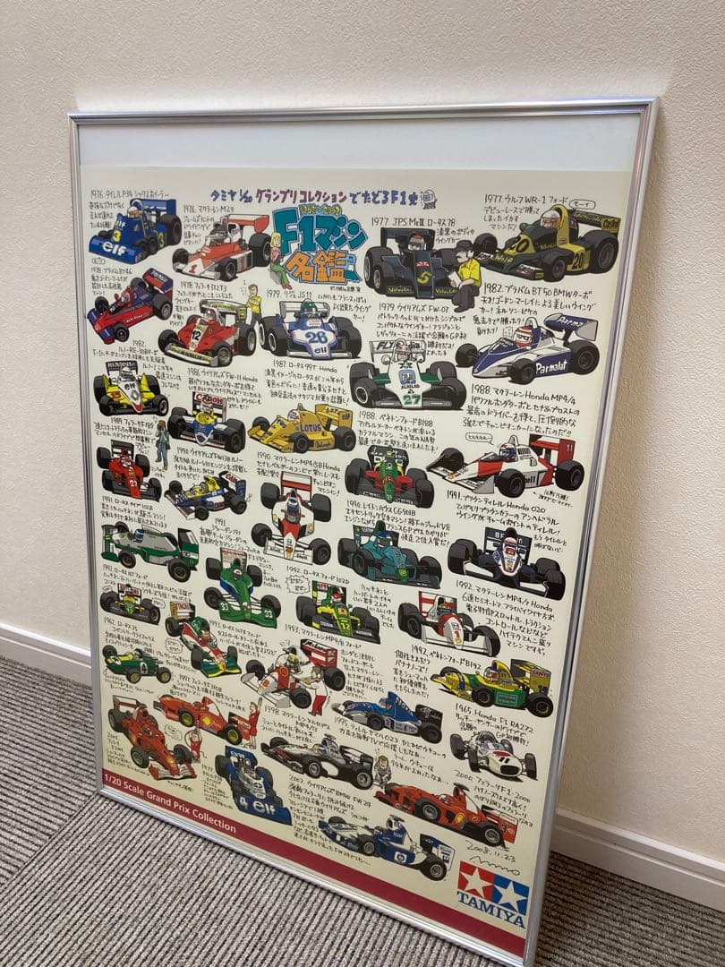 タミヤ 1/20GrandPrixCollectionF1 サイン入りポスター
