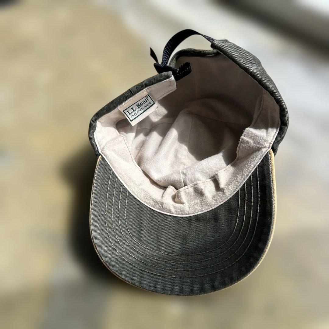 L.L.Bean エルエルビーン キャップ USA製オリーブ×ベージュ ツートン