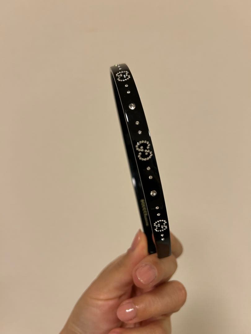 GUCCIカチューシャ　クリスタル