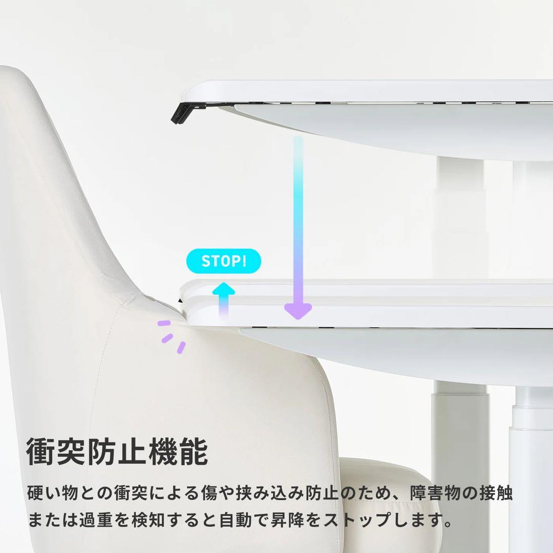 3/8まで値下げ【Pixio】PXDS1200EWH 電動昇降ゲーミングデスク