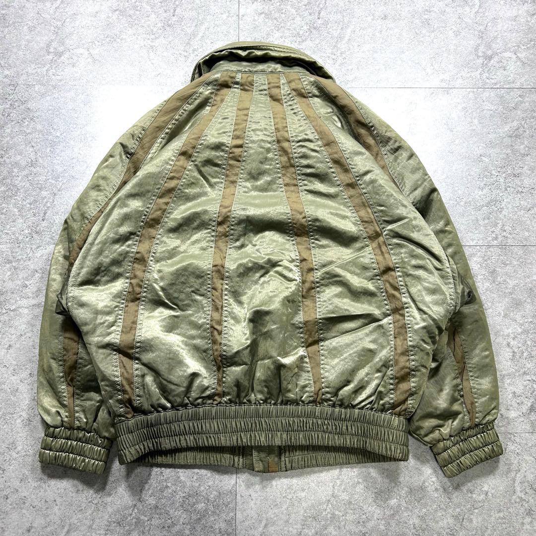 90s【archive】military jacket/Y2K/短丈/光沢/A2