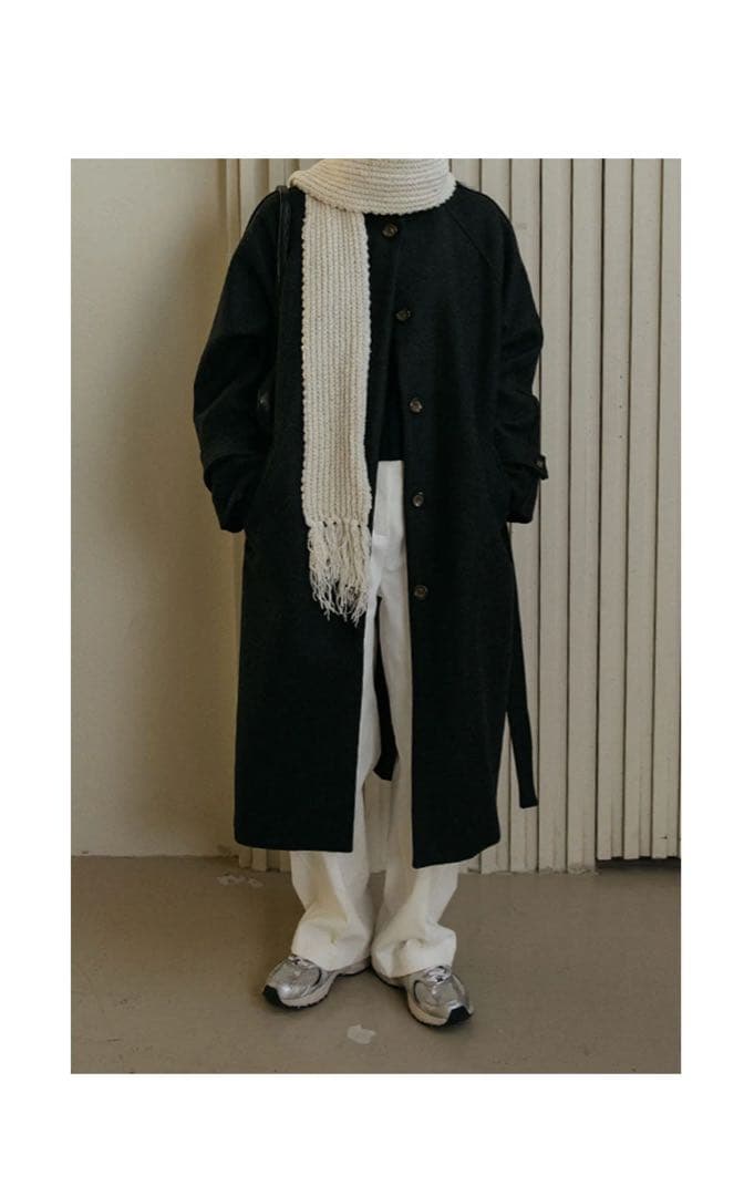 OHOTORO　Dublin Coat　ダブリンコート　肉厚　ロング　ブラック