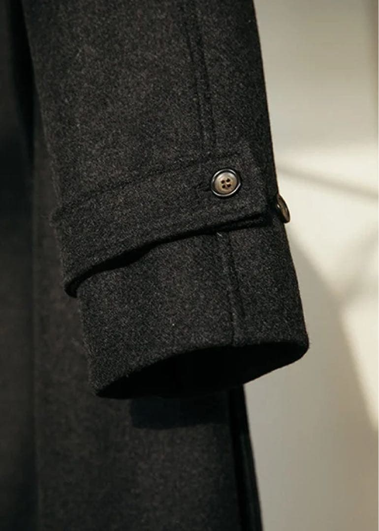 OHOTORO　Dublin Coat　ダブリンコート　肉厚　ロング　ブラック
