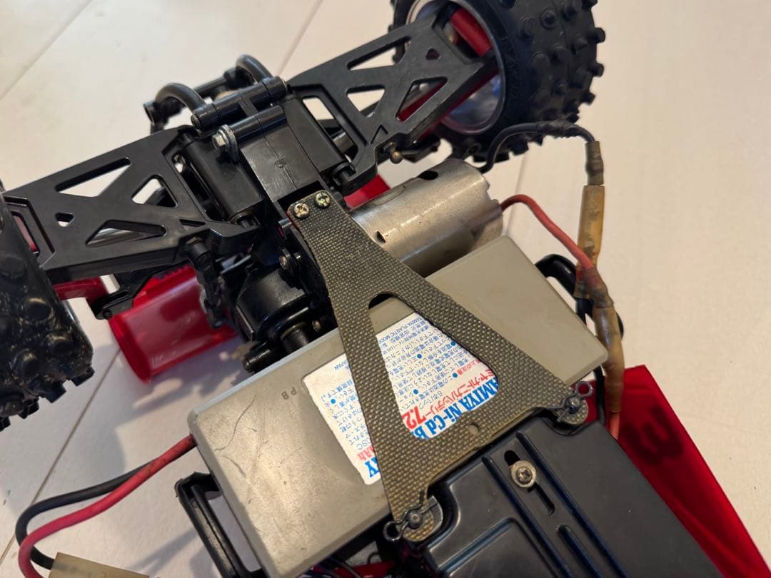 タミヤ ホットショット ラジコン 4WD 赤 金 当時物