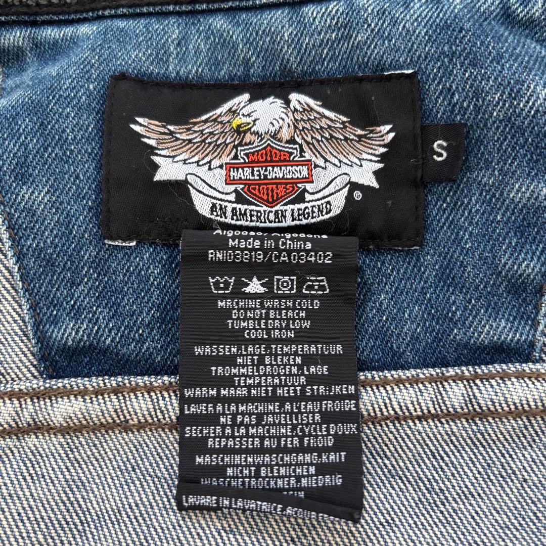 HARLEY DAVIDSON ハーレーダビッドソン デニムベスト イーグルロゴ